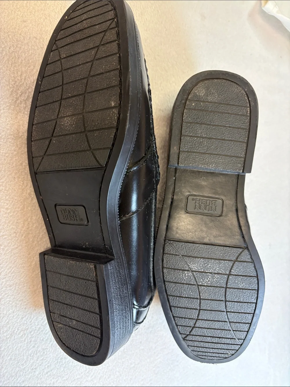 Nunn Bush Black Leather Penny Loafers